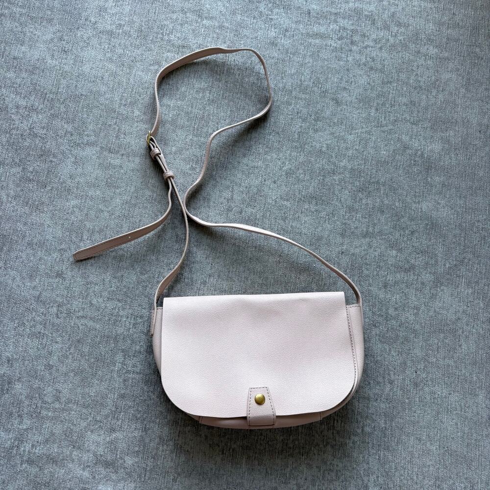 Aritzia Pink Genuine Leather Crossbody Bag